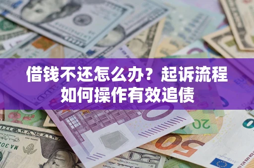 武汉借钱不还怎么办？起诉流程如何操作有效追债