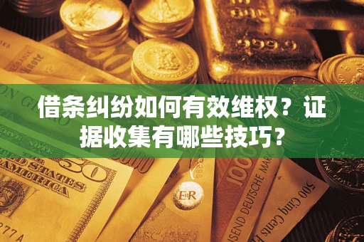 武汉借条纠纷如何有效维权？证据收集有哪些技巧？