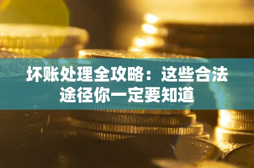 武汉坏账处理全攻略：这些合法途径你一定要知道